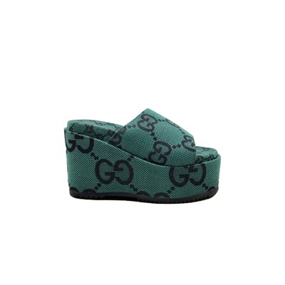 GUCCI GG MAXI PLATFORM SANDALS 602129